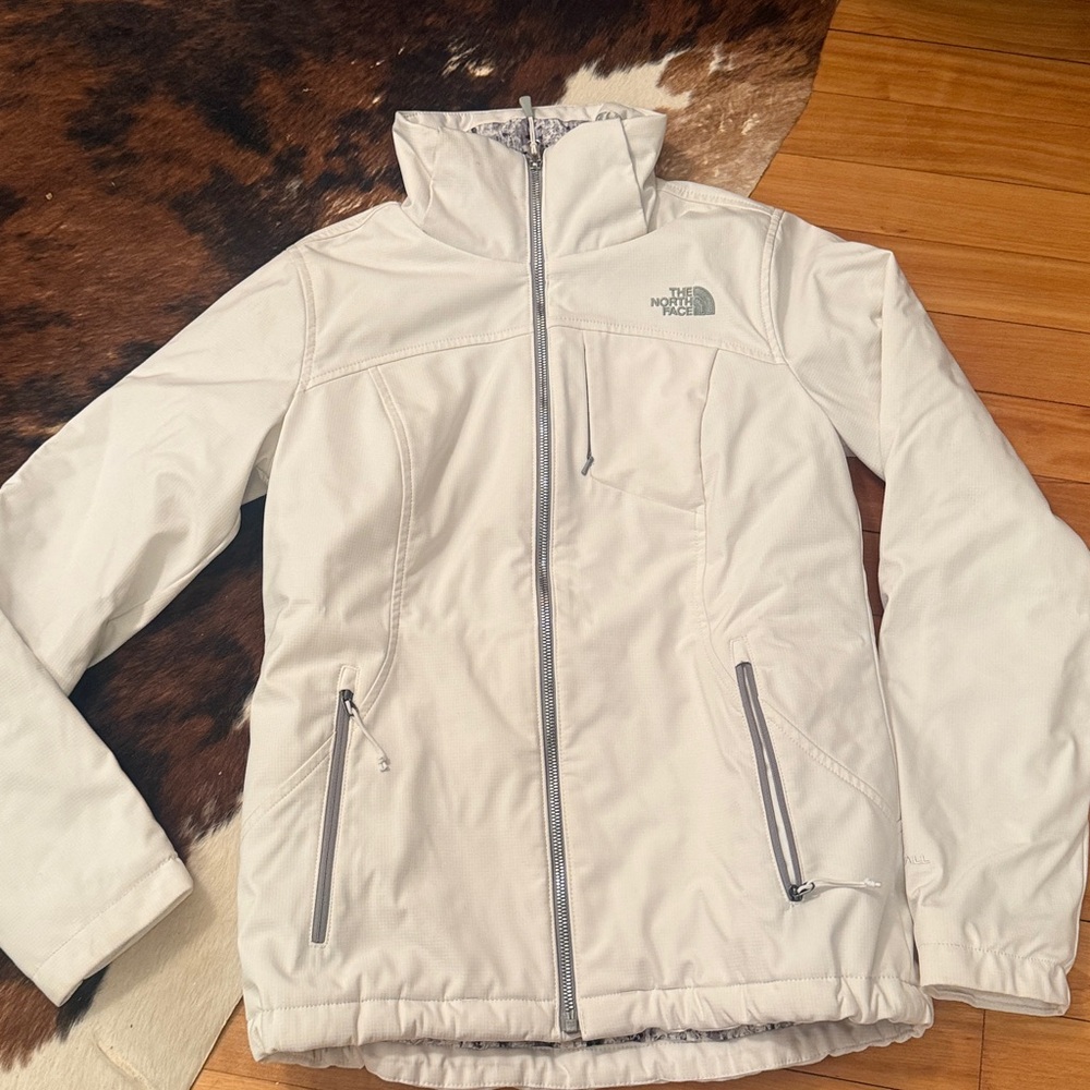 The North Face Light Gray Softshell Jacket